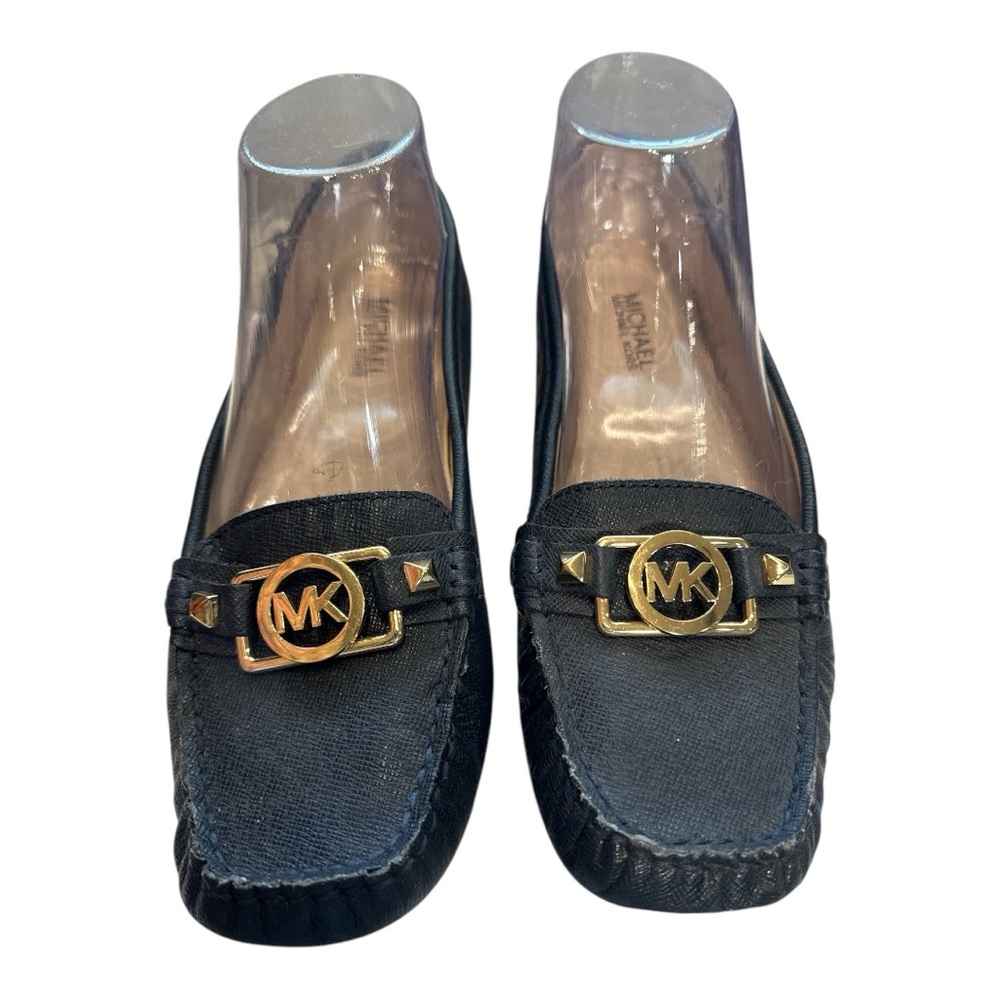 Michael Kors Navy Blue Loafers for Women - Picture 2 of 8